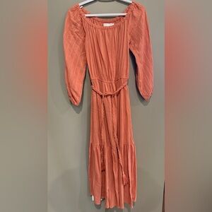Bishop + Young Terracotta Pleated Dress